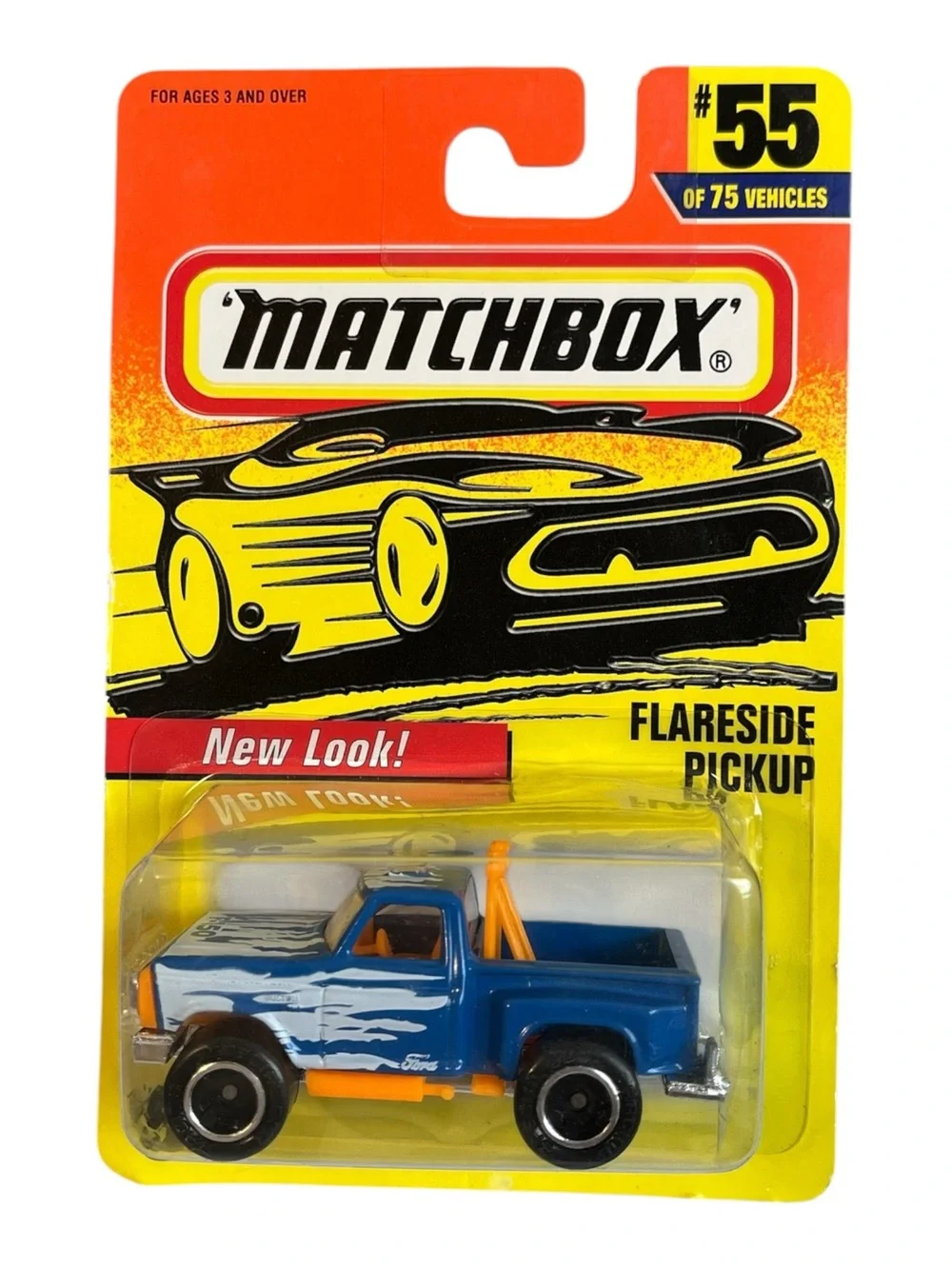 Matchbox Ford Flareside Lifted 4X4 Pickup MB 1997 New Look Series 1:64 NIP #55